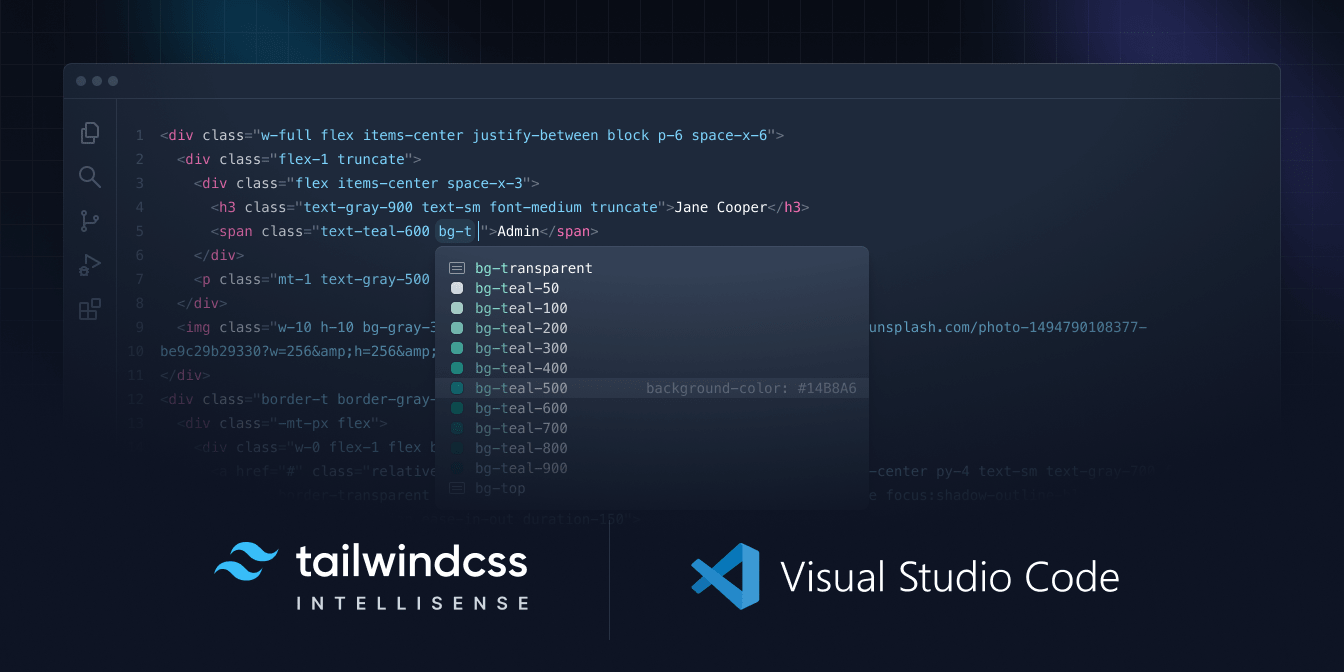 tailwind-css-intellisense